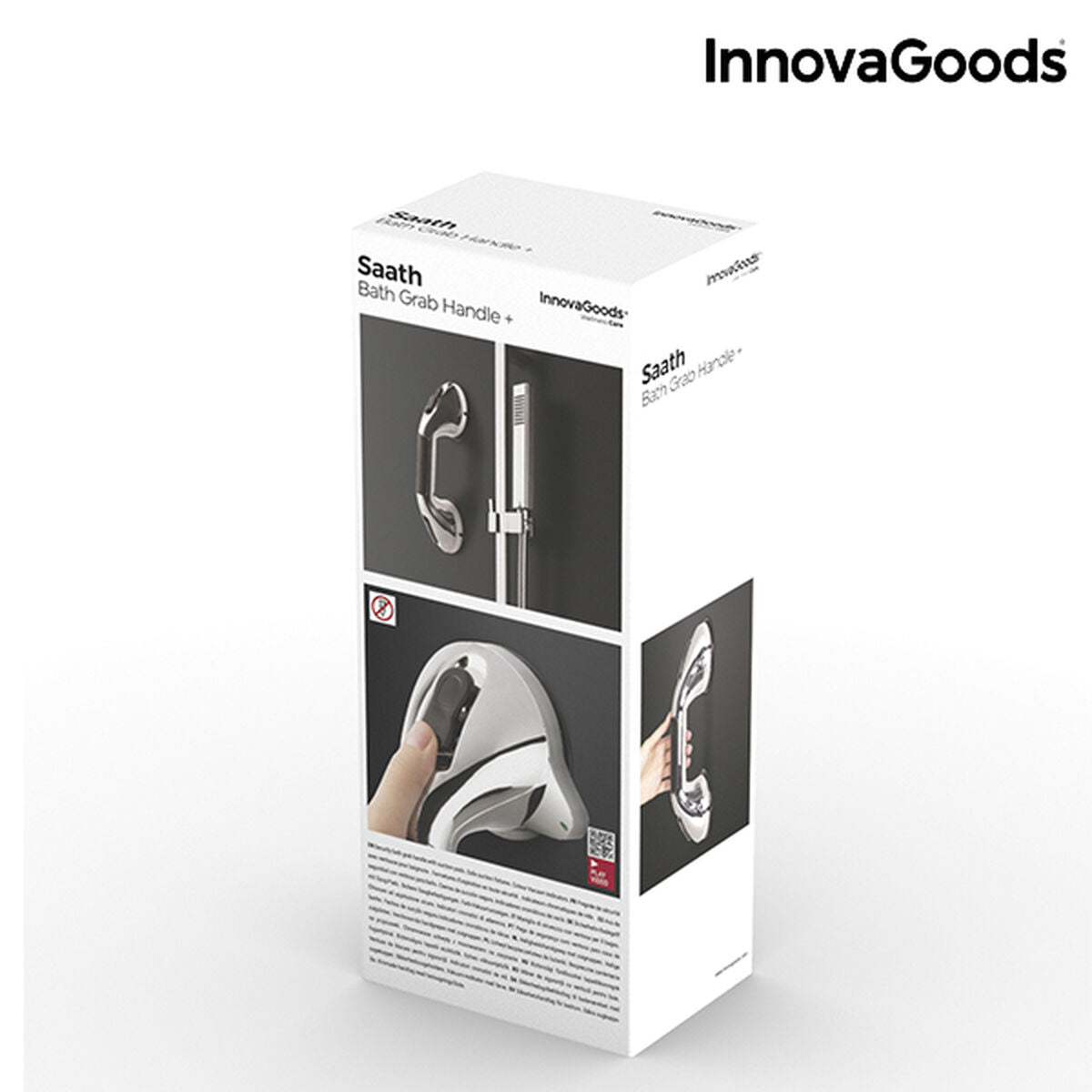 Mudza Suction Grab Bar – Bathroom Handle for Seniors, Disabled, or Injury Recovery"